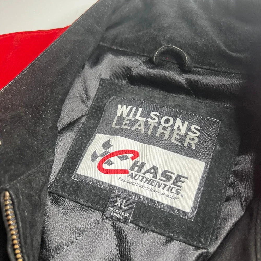 Wilsons Leather Chase Authentics Dale Earnhardt Jr 8 Budweiser NASCAR Jacket XL